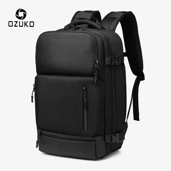OZUKO Veľkú Kapacitu Mužov Backpack 15.6 palcový Notebook Batohy Muž Nepremokavé Cestovná Taška cez USB Batoh pre Mužov Odkladacia Taška