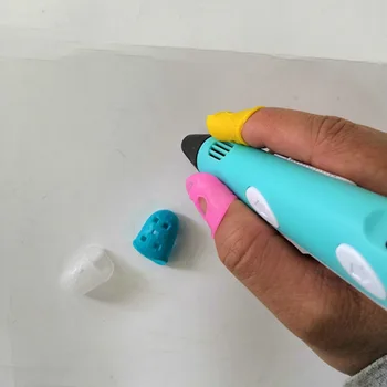 3D Tlač Pero, Prst Anti-obarenie 4 Voliteľné Farby prst Ochrany Silikónové Prst Chránič