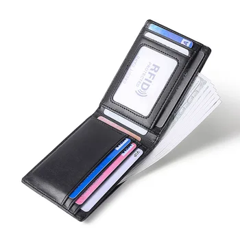 male mini peňaženka Peniaze klip Originálne Kožené Peňaženky pre mužov Business Kreditnej Karty ID odznak Držiteľ Minimalistický Peňaženky muž
