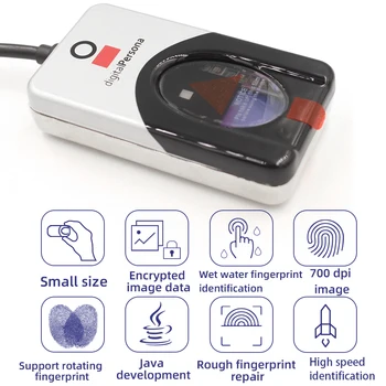 Digitálny Persona U sú U 4500 Biometrický snímač Odtlačkov Skener USB Fingerprint Reader uru4500