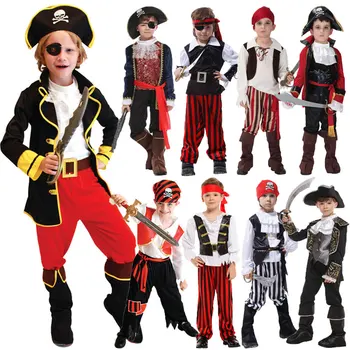 Umorden Halloween Kostýmy pre Chlapca Chlapcov Deti Deti Pirátske Kostýmy Fantasia Infantil Cosplay Oblečenie