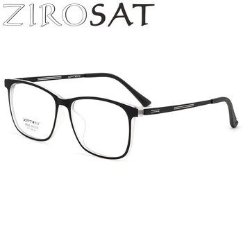 ZIROSAT 9825 Titanium Ultralight TR90 Krátkozrakosť Okuliare Retro Námestie Optické Predpis Okuliare Rám Pre Mužov Alebo Ženy