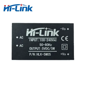 Doprava zadarmo 10pcs/veľa HLK-5M05 AC DC 220V 5V 5W mini modul napájania inteligentné domáce switch modul napájania