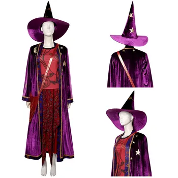Halloweentown Marnie Piper Cosplay Kostým, Šaty, Klobúk Taška Oblečenie Halloween Karneval Oblek