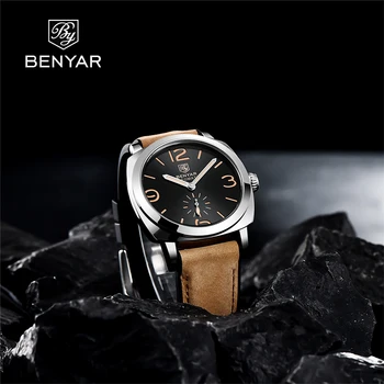 Benyar Dizajn 2021 Nový Top Fashion Bežné Muži Mechanické Hodinky Vodotesné Vysokej Kvality Usne Nočné Svetlo Automatické Hodinky Reloj