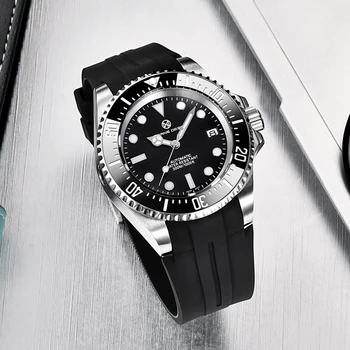 Nové 300M Nepremokavé PAGRNE DIZAJN Automatické pánske Náramkové hodinky z Nerezovej Ocele Športové Mechanické Hodinky Top Značky Sapphire Hodiny