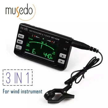 Musedo MT-40W Metro-tuner&Tone Generator Elektronický Digitálny LCD displej 3 v 1 LCD Klarinet Saxofón Tuner/Metronóm/Tone Generator