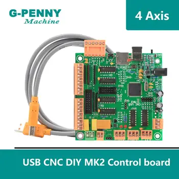 CNC HOBBY Stroj 4 os USBCNC Radič CNC USB Rozhranie Rada MK2 100kHz Multi-os multifunkčné ovládanie dosky