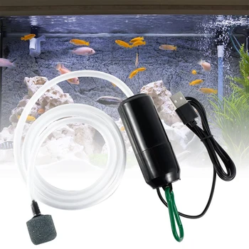 Akvárium Kyslíka Čerpadlo Vzduch USB Malé Oxygenator pre Ryby Nádrže Tichý Kompresor Mini Aerator Prenosné akvárium Príslušenstvo