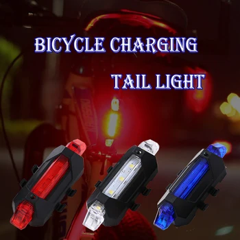 Bicykel Zadné LED Svetlo LED Bicykel Zadné zadné Svetlo s USB Nabíjateľné Horský Bicykel Lampa Vodotesný, Baterka Cyklistické Doplnky