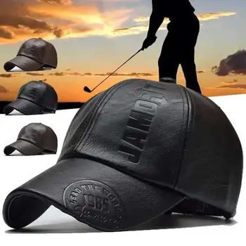 PU Kožené šiltovku Armády Vojenské Hat Man šiltovku Vintage Cowhide Kožené Čiapky Nastaviteľné Snapback Čiapky Šport Spp