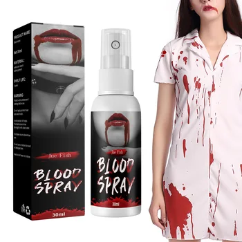 Krvný Drmolit Falošné Krvi Make-Up Spray Tmavo Červená Farba Halloween Falošné Krvi Make-Up Spray Opakovane Použiteľné Kvapaliny Krvi Cosplay
