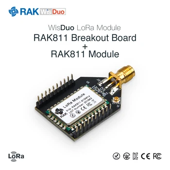 RAK811 Vývoj Open Source Rada LoRa WiFi Modul Test Breakout Palube Malej Veľkosti 3,3 V 868MHz 915MHz Core Semtech SX1276