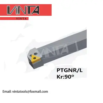 CNC sústruh nástroj hoder PTGNR2525M22/PTGNR3232P22/PTGNR3232P27/PTGNR4040S27 karbid volfrámu rezanie držiaka nástroja