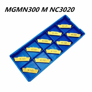 10PCS Štrbinový čepeľ MGMN300M NC3020 NC3030 PC9030 vysoko kvalitného kovu sústruh nástroj CNC stroj nástroj rezný nástroj karbidu otvoru kotúča