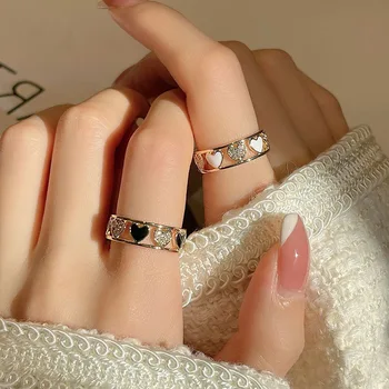 Geometrické láskou accessorised Krúžok kórejský príslušenstvo Jednoduchý Dizajn a Módne Krúžok ženu šperky, luxusné