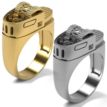 Jedinečné pánske Módne 14K Zlata Ľahšie Krúžok Výročie Darček Svadobné Zapojenie Kapela Šperky Prstene